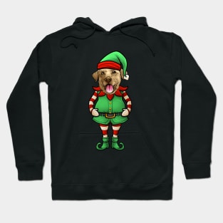 Yellow Labrador Retriever Christmas Elf Hoodie